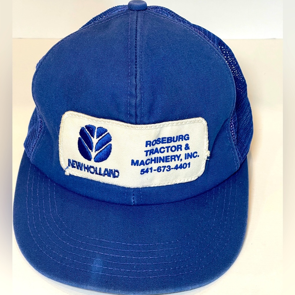 New Holland Roseburg Tractor & Machinery, Inc. Vintage SnapBack Patch Hat